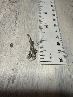 Brighton silver and crystal number charm pendant - 4